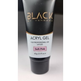 Black soft pink acrylgel