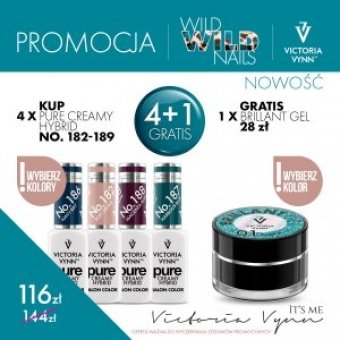 promo 4 wild nails gelolish + 1 gratis brilliant gel