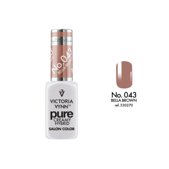 pure creamy hybrid salon color No.043 bella brown (TPO FREE)