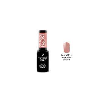salon gel polish no.091 beige glow (TPO FREE, HEMA FREE, DI- HEMA FREE)