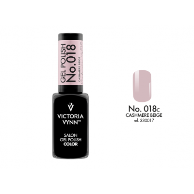 salon gel polish No.018 cashmere beige (TPO FREE, HEMA FREE, DI- HEMA FREE)