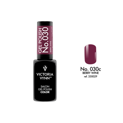 salon gel polish No.030 berry wine (TPO FREE, HEMA FREE, DI-HEMA FREE)