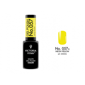 salon gel polish No.057 neon yellow (TPO FREE, HEMA FREE, DI-HEMA FREE)