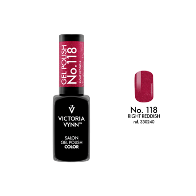 salon gel polish No.118 right reddish