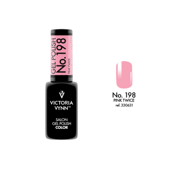 salon gel polish No.198 pink twice