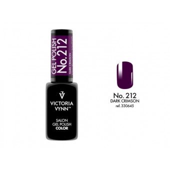salon gel polish No.212 dark crimson