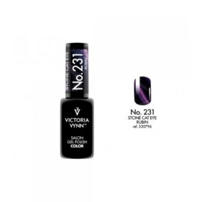 salon gel polish No.231 stone cat eye rubin (TPO FREE, HEMA FREE, DI-HEMA FREE)
