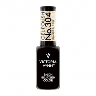 salon gel polish No.304 Glamour In Gold